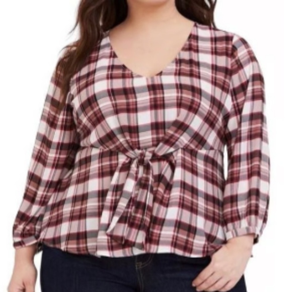 Torrid Zip Back Blouse